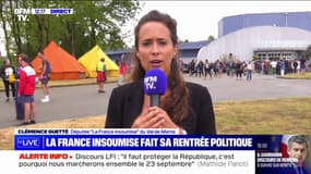 Discours de rentrée de LFI: la députée Clémence Guetté évoque un "meeting extrêmement offensif" 