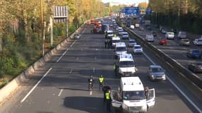 Les forains ont notamment bloqué l'A4 ce mardi matin.