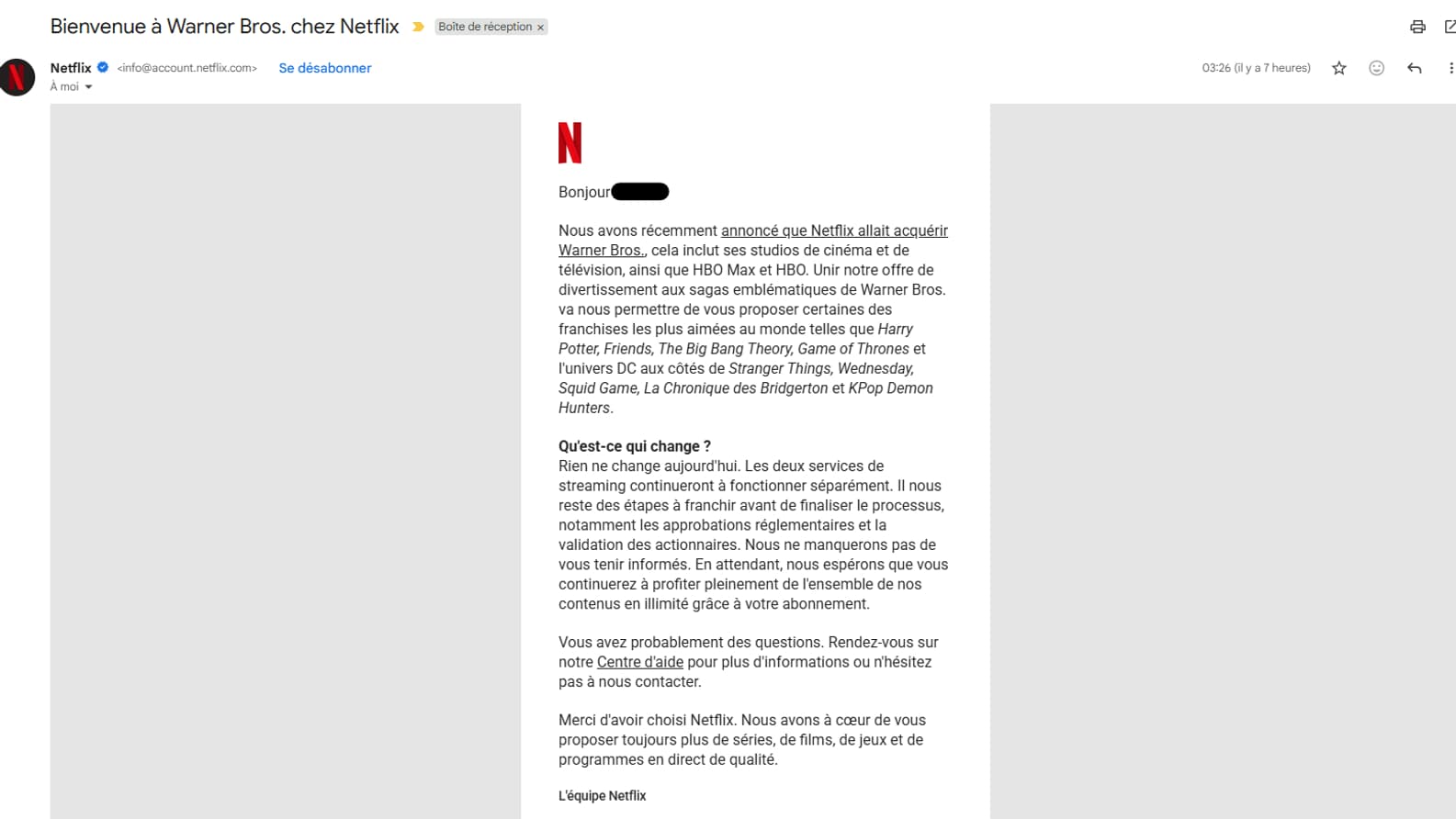 TOUT COMPRENDRE. Netflix est-il sûr de racheter Warner Bros? Comment  Paramount pourrait croquer une proie 4 fois plus grosse? Que peut faire  Trump pour bloquer Netflix? La bataille de titans qui passionne