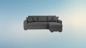 Le prix de ce canapé d'angle convertible est tellement en chute qu'on croirait à un déstockage du produit