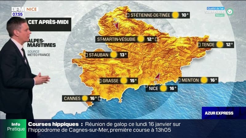 Météo Côte d'Azur: du soleil avec un voile nuageux
