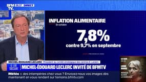L'inflation "va continuer à baisser" petit à petit, assure Michel-Édouard Leclerc