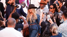 Beyoncé et Jay-Z à Paris pour le défilé Vuitton lors de la Fashion Week, le 24 juin 2025.