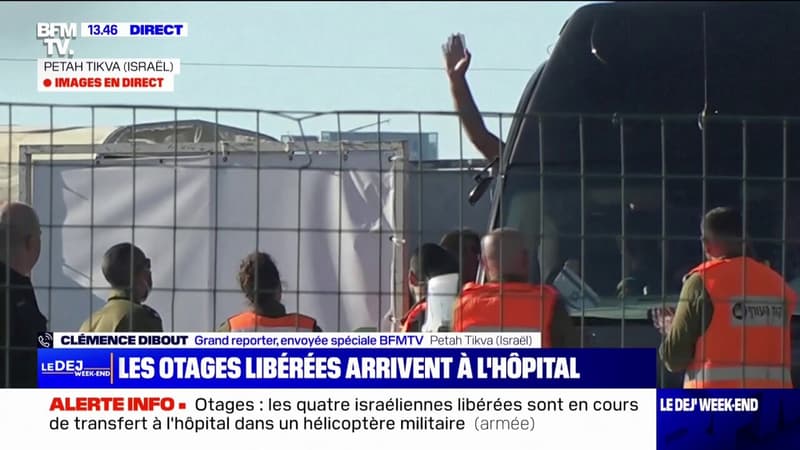 Les otages libérées par le Hamas arrivent à l'hôpital