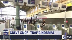 Journée de grève à la SNCF: trafic normal ce jeudi matin sur l'ensemble du réseau. 