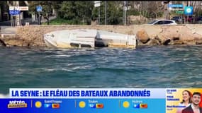 La Seyne-sur-Mer: des opérations de relevage pour lutter contre le fléau des bateaux abandonnés