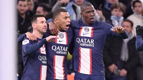 Lionel Messi, Kylian Mbappé et Nordi Mukiele