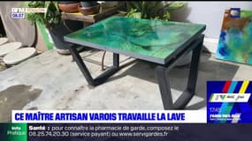 Var: un maître artisan travaille la lave