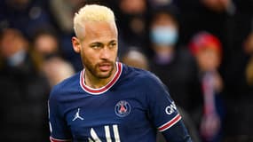 Neymar lors de PSG-Real le 15 février 2022.