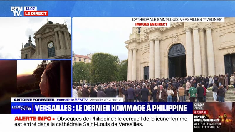 Obsèques de Philippine: plus de 1.500 personnes réunies à la cathédrale Saint-Louis de Versailles