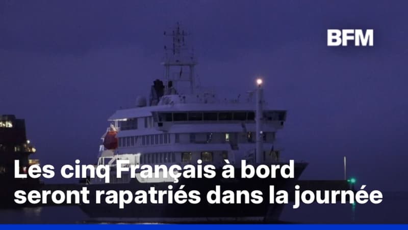 Hantavirus: le bateau de croisière MV Hondius est arrivé dans le port de Granadilla, à Tenerife