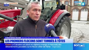 Seine-Maritime: de premiers flocons sont tombés à Tôtes