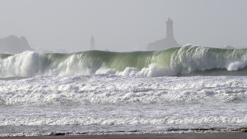 La Pointe du Raz, dans la baie des Trépasses, dans le Finistère.