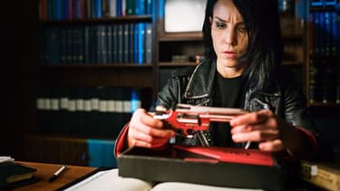 L'actrice Noomi Rapace dans l'adaptation suédoise de la saga
