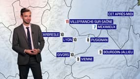 Météo Rhône: un ciel gris et pluvieux, jusqu'à10°C attendus à Lyon