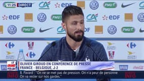 Olivier Giroud : "Pour moi, Eden Hazard est presque un Français !" 