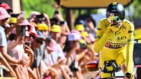 Jonas Vingegaard lors du chrono de Rocamadour le 23 juillet 2022