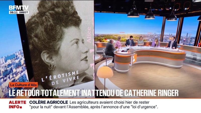 LA CULTURE D'ALIX  - "L'érotisme de vivre": le retour inattendu de Catherine Ringer