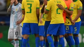 La joie des Brésiliens devant Messi
