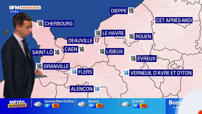 Météo Normandie: de la pluie sur une partie de la région et jusqu'à 17°C à Deauville ce vendredi