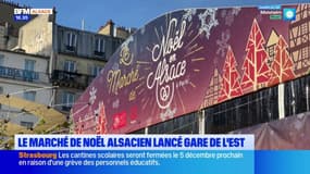 Le marché de Noël des producteurs alsaciens lancé à la gare de l'Est à Paris