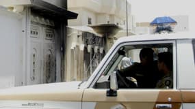 Un véhicule de la police saoudienne