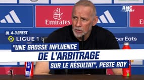 OL 4-3 Brest : "Une grosse influence de l'arbitrage sur le résultat", peste Roy