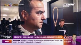 Sébastien Lecornu n'a pas su convaincre les syndicats 