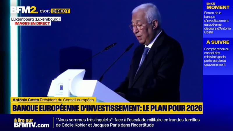 Guerre en Iran: "L’Europe doit agir et répond avec détermination", déclare António Costa, président du Conseil européen