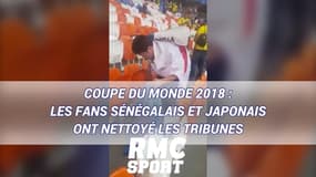 Coupe du monde 2018 : Les fans sénégalais et japonais ont nettoyé les tribunes