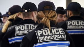 Des policiers municipaux de Marseille le 30 juin 2015.