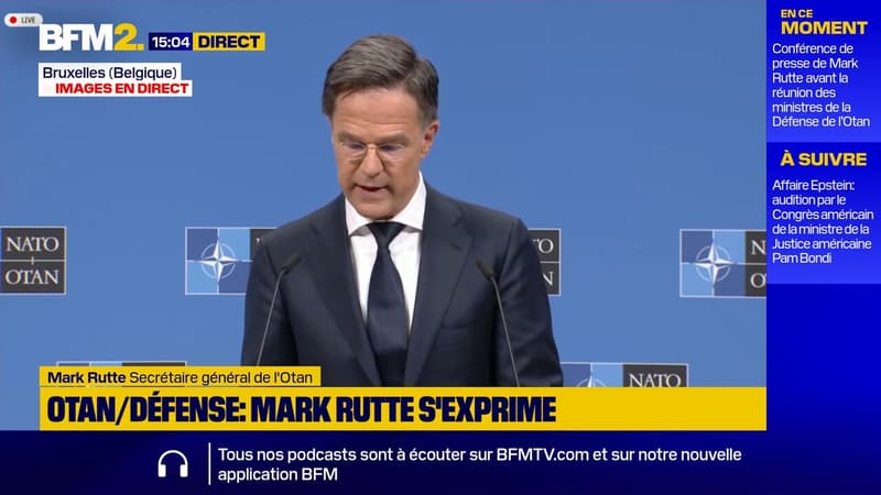 Défense européenne: "Nous observons des progrès", se félicite Mark Rutte, secrétaire général de l'Otan