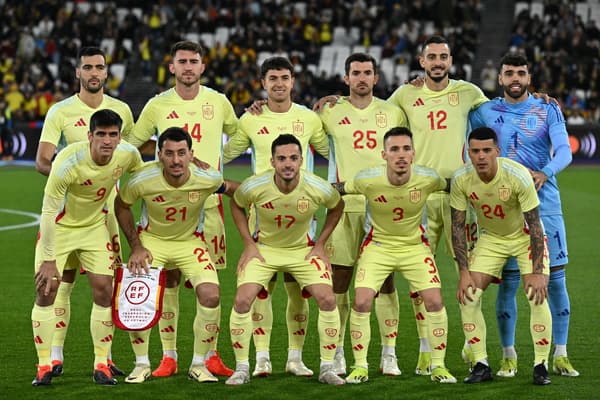 La sélection espagnole lors du match amical face à la Colombie, le 22/03/2024