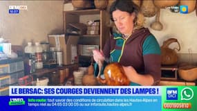 Le Bersac: une artisane fabrique des lampes à partir de courges