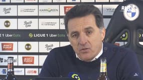 Lorient 2-0 Lens : Pélissier soulagé pour ses joueurs qu'il voyait "meurtris"
