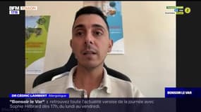 Cédric Lambert, allergologue, explique les différents pollens encore présents dans le Var