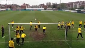 Le très étrange entraînement de Dortmund face au but