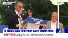 La Région Provence-Alpes-Côte d'Azur signe un accord avec neuf maires des Alpes-Maritimes