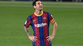 Lionel Messi au Camp Nou le 27 septembre 2020