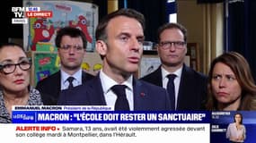 Emmanuel Macron: "On a une forme de violence désinhibée chez nos adolescents et parfois de plus en plus jeune"