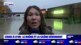 Crues à Lyon: le Rhône et la Saône débordent