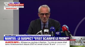 Attaque au couteau dans un lycée à Nantes: le suspect "a intégralement masqué" son visage, indique le procureur