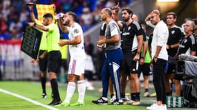 Rayan CHERKI et Peter BOSZ en août 2022