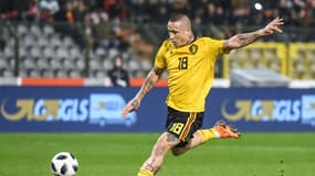 Radja Nainggolan avec l'équipe nationale de Belgique en 2018.