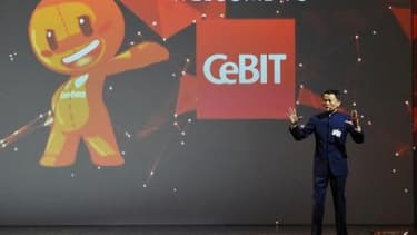 Jack Ma a pris la parole quelques minutes après le discours d'Angela Merkel, en ouverture du salon Cebit de Hanovre, le plus important rendez vous mondial de la high tech.