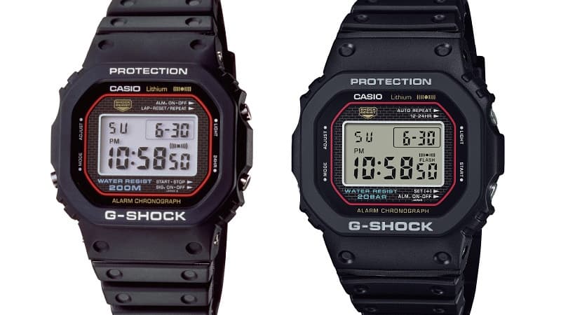 La G-Shock DW-5000C face à la G-Shock DW-5000R La G-Shock DW-5000C face à la G-Shock DW-5000R