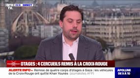 "Un moment très difficile": Patrick Klugman (coordinateur du collectif "Freethem") réagit à la restitution de quatre cercueils d'otages par le Hamas à Israël