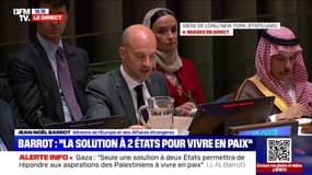 Gaza: "Seule une solution politique à 2 États permet de répondre aux aspirations légitimes des Israéliens et des Palestiniens à vivre en paix et en sécurité", déclare Jean-Noël Barrot