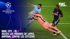 Man. City - OL : Toutes les parades de Lopes, impérial contre les Cityzens