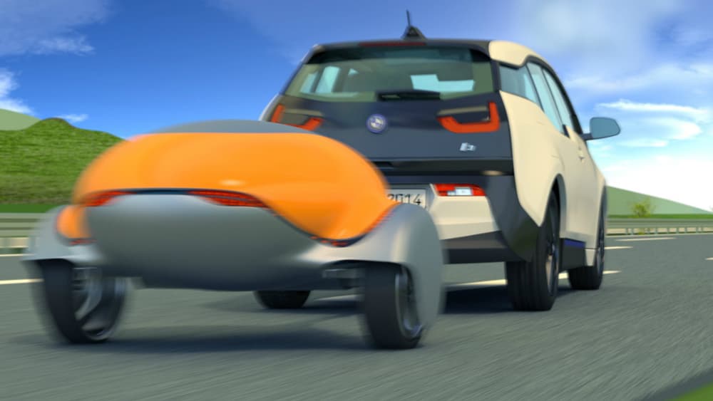 Une voiture électrique comme la BMW i3 pourrait trouver en la ''Nomad'' une solution parfaire pour rallonger son autonomie jusqu'à 500 kilomètres supplémentaires. Une voiture électrique comme la BMW i3 pourrait trouver en la ''Nomad'' une solution parfaire pour rallonger son autonomie jusqu'à 500 kilomètres supplémentaires.